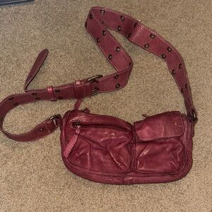 Free People Leather Crossbody Bag